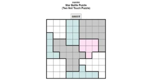 nanini Star Battle Puzzle (Two Not Touch Puzzle)_ver.11.0_中級182-Lv.16